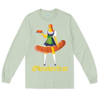 Matcha barmaid oktoberfest funny german woman dirndl bratwurst t shirt Long Sleeve Tee - InspiraDesign