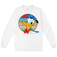 White Donald duck funny Long Sleeve Tee - InspiraDesign