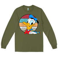 Army Green Donald duck funny Long Sleeve Tee - InspiraDesign