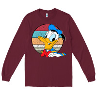 Burgundy Donald duck funny Long Sleeve Tee - InspiraDesign