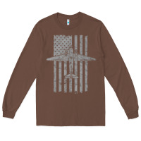Chestnut C-47 Skytrain Wwii Transport Airplane Vintage Flag Long Sleeve Tee - InspiraDesign