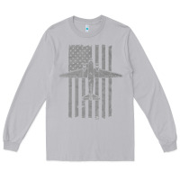 Moon Dust C-47 Skytrain Wwii Transport Airplane Vintage Flag Long Sleeve Tee - InspiraDesign