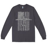Smoke C-47 Skytrain Wwii Transport Airplane Vintage Flag Long Sleeve Tee - InspiraDesign