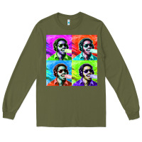 Army Green STEVIE WONDER! Long Sleeve Tee - InspiraDesign