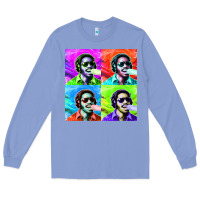 Colony Blue STEVIE WONDER! Long Sleeve Tee - InspiraDesign