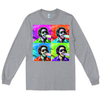 Heather Grey STEVIE WONDER! Long Sleeve Tee - InspiraDesign