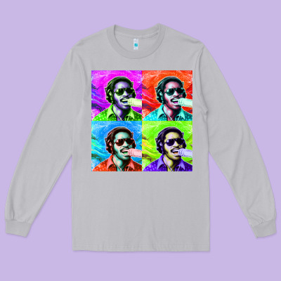Stevie Wonder! Long Sleeve Tee Designed By Inspiradesign