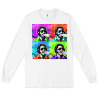 White STEVIE WONDER! Long Sleeve Tee - InspiraDesign