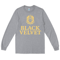 Heather Grey BLACK VELVET CANADIAN WHISKY Long Sleeve Tee - InspiraDesign