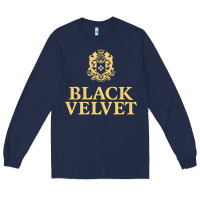Navy BLACK VELVET CANADIAN WHISKY Long Sleeve Tee - InspiraDesign