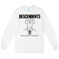White Milo Goes To College Long Sleeve Tee - InspiraDesign
