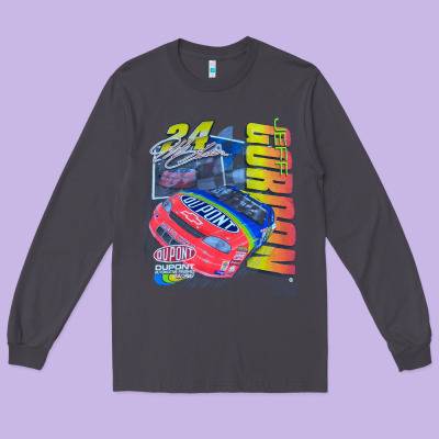 Jeff Gordon Dupont Vintage Racing Long Sleeve Tee Designed By Inspiradesign