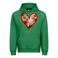 Emerald floral orange glitter heart Urban Hoodie - Jasminsmagicworld