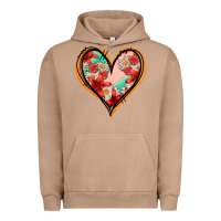 Pigment Burro floral orange glitter heart Urban Hoodie - Jasminsmagicworld
