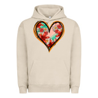 Pigment French Oak floral orange glitter heart Urban Hoodie - Jasminsmagicworld