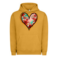 Pigment Peanut Butter floral orange glitter heart Urban Hoodie - Jasminsmagicworld