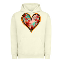 Pigment Pistachio floral orange glitter heart Urban Hoodie - Jasminsmagicworld