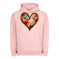 Pigment Salmon floral orange glitter heart Urban Hoodie - Jasminsmagicworld