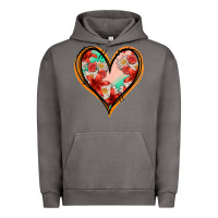 Pigment Tornado floral orange glitter heart Urban Hoodie - Jasminsmagicworld