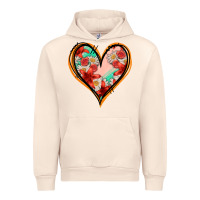 Sandshell floral orange glitter heart Urban Hoodie - Jasminsmagicworld