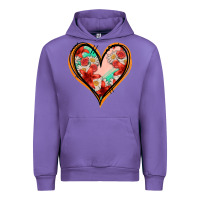 Tulip floral orange glitter heart Urban Hoodie - Jasminsmagicworld