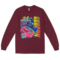 Burgundy jeff gordon dupont vintage racing Long Sleeve Tee - InspiraDesign