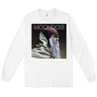 White Moondog Musician Poster Essential Long Sleeve Tee - InspiraDesign