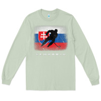 Matcha Slovakia Ice Hockey Slovak Flag Long Sleeve Tee - InspiraDesign