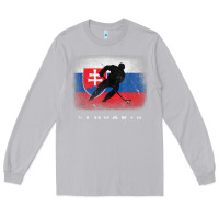 Moon Dust Slovakia Ice Hockey Slovak Flag Long Sleeve Tee - InspiraDesign