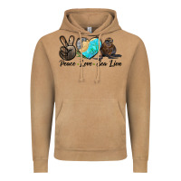 Vintage Camel Peace Love Sea Lion Vintage Hoodie - LillyAllenDesigns