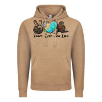 Vintage Coffee Peace Love Sea Lion Vintage Hoodie - LillyAllenDesigns