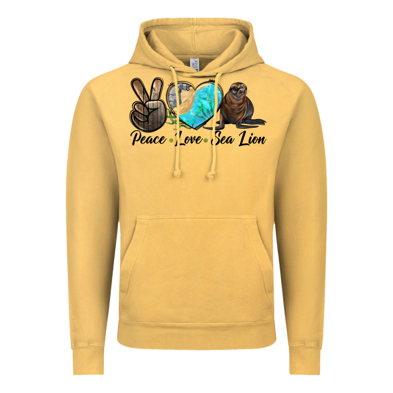 Peace Love Sea Lion Vintage Hoodie by LillyAllenDesigns | Teevron