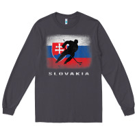 Smoke Slovakia Ice Hockey Slovak Flag Long Sleeve Tee - InspiraDesign