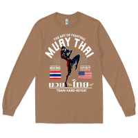 Toasted Coconut thailand american flag muay thai boxing train hard repeat t shirt Long Sleeve Tee - InspiraDesign