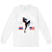 White thailand american flag muay thai boxing train hard repeat t shirt Long Sleeve Tee - InspiraDesign