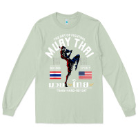 Matcha thailand american flag muay thai boxing train hard repeat t shirt Long Sleeve Tee - InspiraDesign