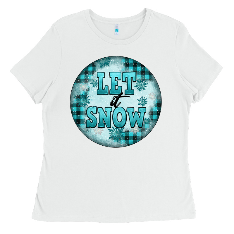Let It Snow Ladies Tee by FaDigitalArtStudio | Teevron