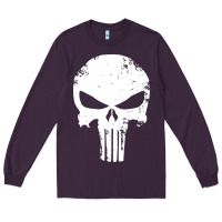 Plum the punisher skull Long Sleeve Tee - InspiraDesign