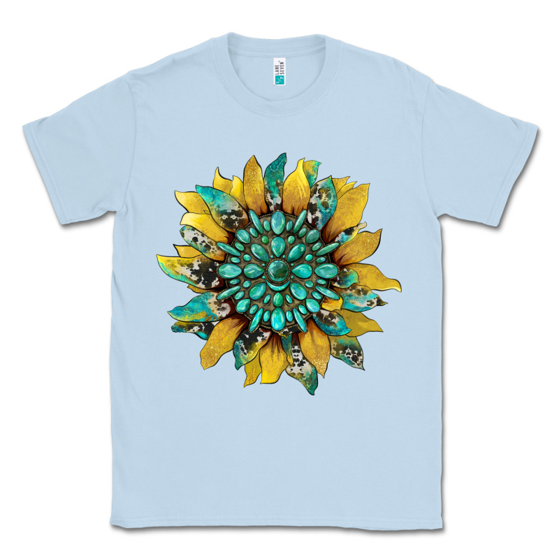 Sunflower With Gemstone And Cowhide Classic Tee by Artiststas | Teevron