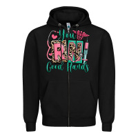 Black you rn good hands registered nurse Zipper Hoodie - RanaPortraitStore