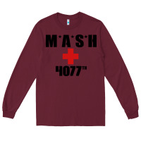 Burgundy mash 4077th Long Sleeve Tee - InspiraDesign