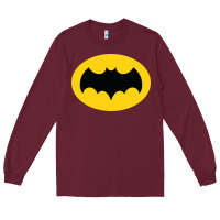 Burgundy adam west bat Long Sleeve Tee - InspiraDesign