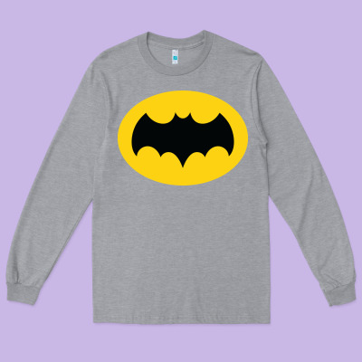 Adam West Bat Long Sleeve Tee Designed By Inspiradesign
