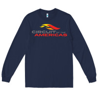 Navy circuit of the americas Long Sleeve Tee - InspiraDesign
