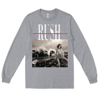 Heather Grey rush permanent waves Long Sleeve Tee - InspiraDesign