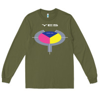 Army Green Yes 90125 T Essent Long Sleeve Tee - InspiraDesign