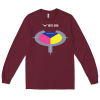 Burgundy Yes 90125 T Essent Long Sleeve Tee - InspiraDesign