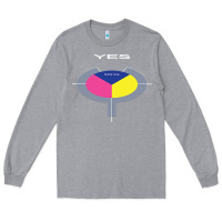 Heather Grey Yes 90125 T Essent Long Sleeve Tee - InspiraDesign