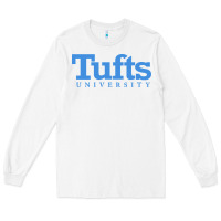 White Tufts University Long Sleeve Tee - InspiraDesign