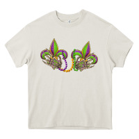 Cream skeleton hands mardi gras Heavy Core Tee - OliviaCreatesArt